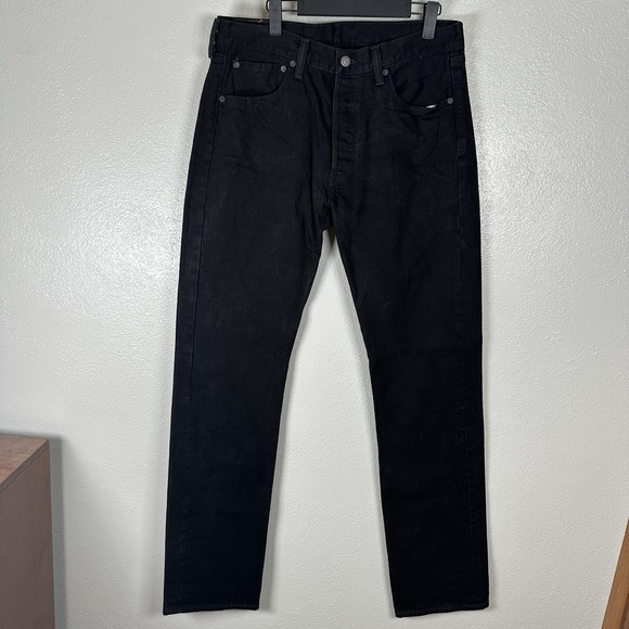Levi's Other - Levi's 501 Original Straight Fit Button Fly Black Jeans Mens Size 34x36 Classic